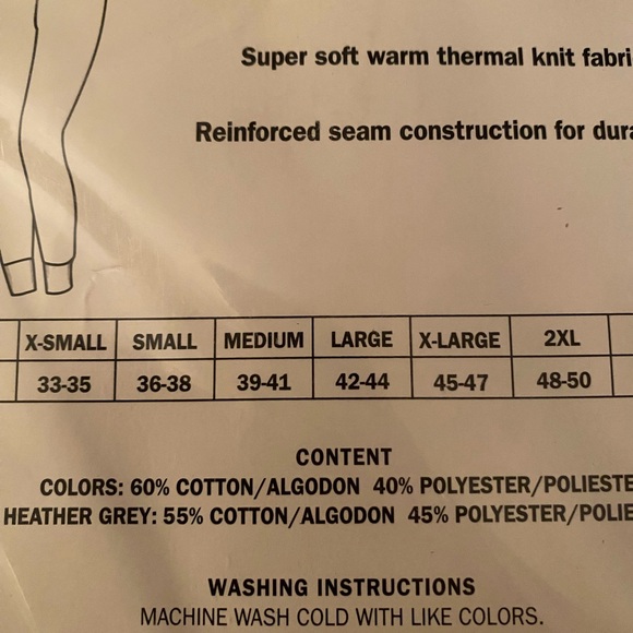 Vintage Y2K Joe Boxer Womens Ankle Length Thermal Leggings Snowflake & Penguin L - Picture 4 of 4